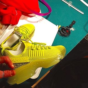 Green n pink Steve madden shoes